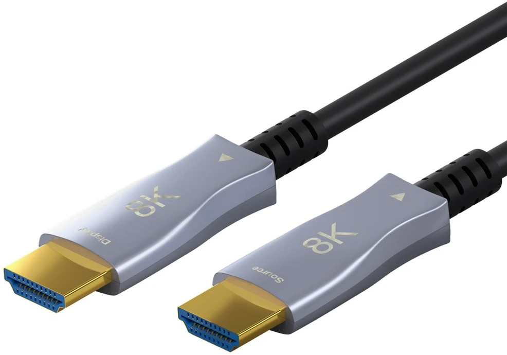 Kabelis HDMI-HDMI 30 m (HDMI 2.1) optinis hibridinis 8K @ 60 Hz / 4K @ 120 Hz Goobay