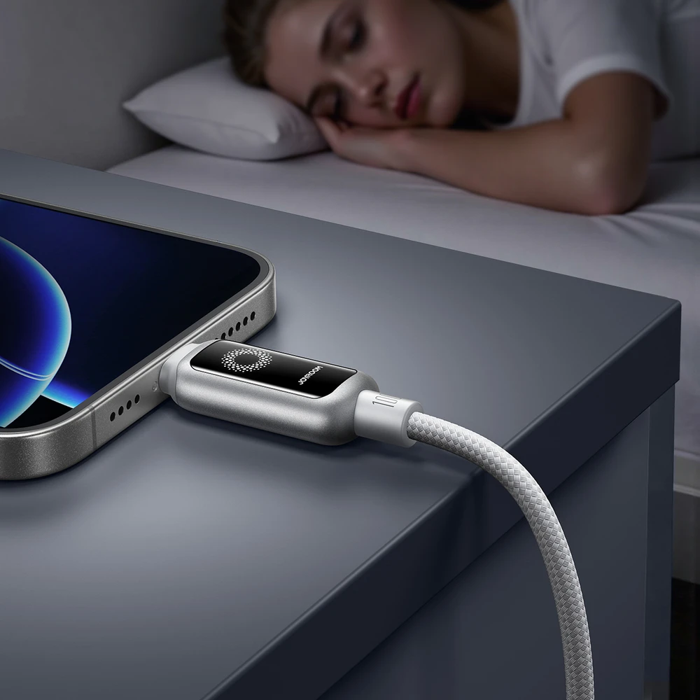Joyroom S-A55 StarFlight 100W USB-C – USB-C laidas 1,2 m – Baltas