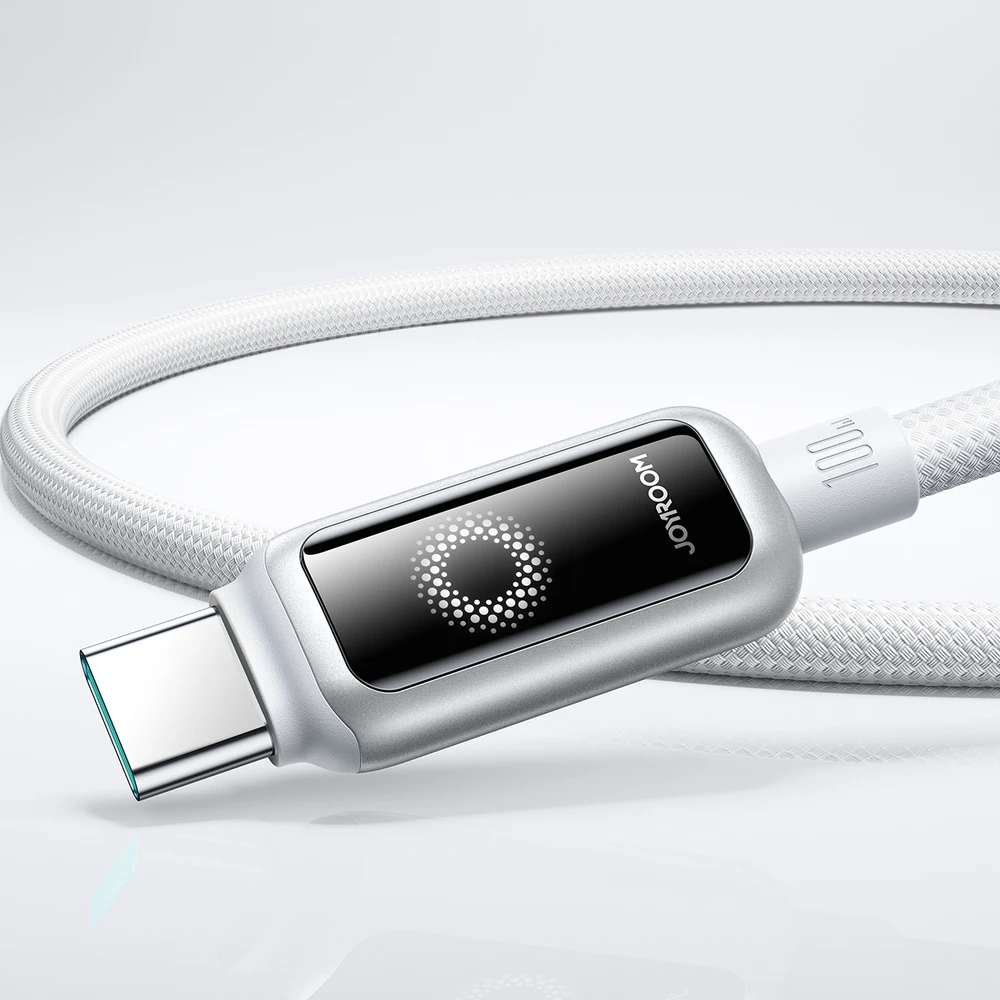 Joyroom S-A55 StarFlight 100W USB-C – USB-C laidas 1,2 m – Baltas