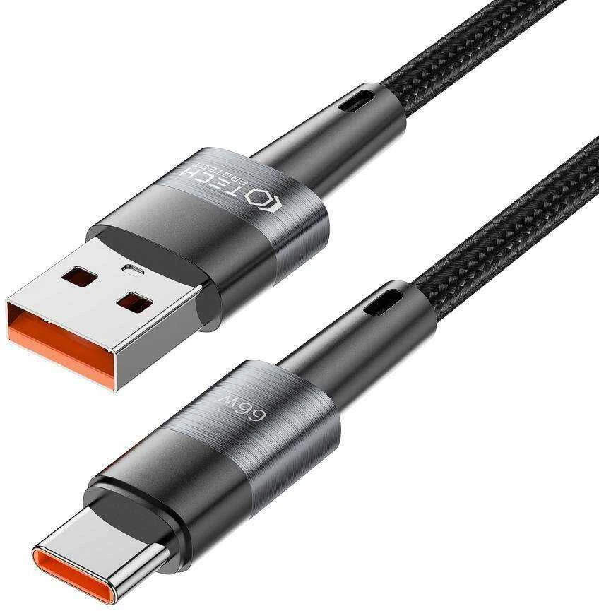 Kabelis PD 66W 6A 0,5m USB – USB-C Tech-Protect UltraBoost pilkos spalvos