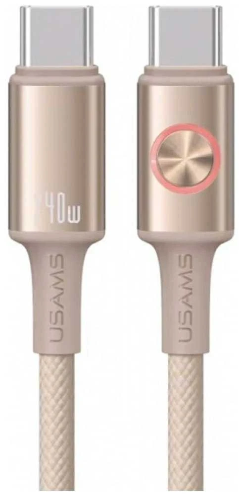 USAMS Huan Series SJ751 240W USB-C į USB-C kabelis 1.2 m titanium