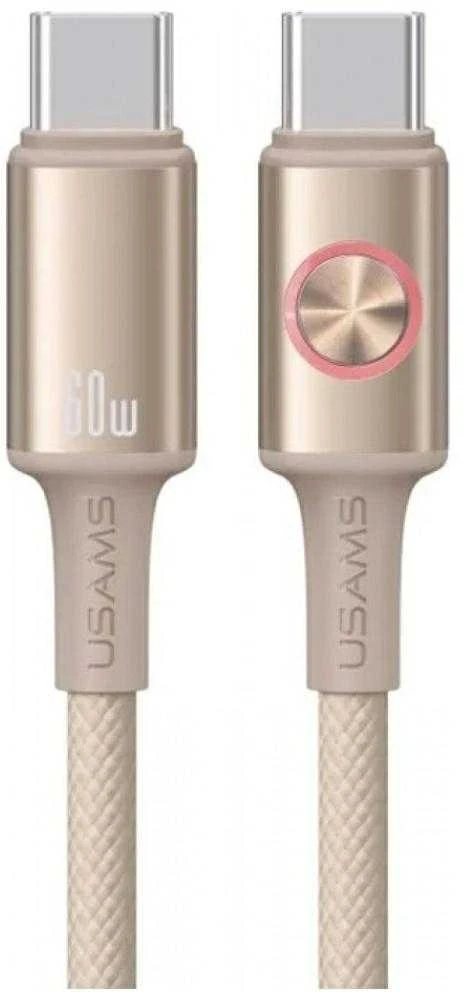 USAMS Huan Series SJ752 60W USB-C į USB-C kabelis 1.2 m titanium