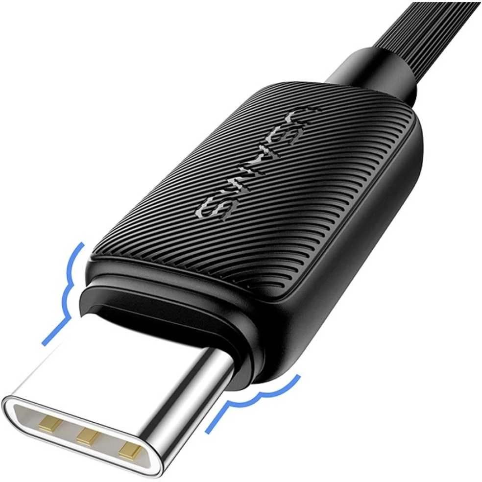 Kabelis USAMS KY Series US-SJ693 3A USB-C į USB-A 2m baltos spalvos