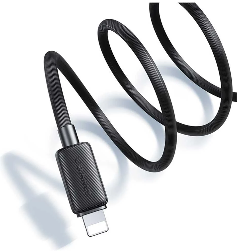 Kabelis USAMS KY Series US-SJ694 2.4A Lightning į USB-A 2m baltas