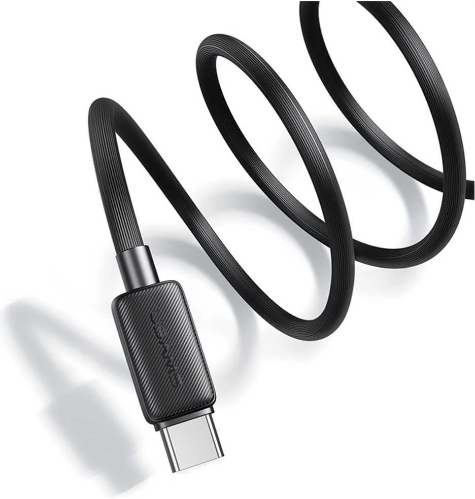 Kabelis USAMS KY Series US-SJ696 60W USB-C to USB-C 2m baltos spalvos