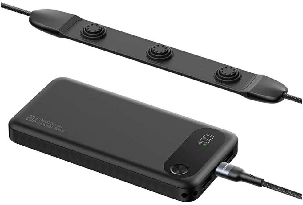 Kabelis USAMS SJ759 U89 100W Fast Charging with massager juodos spalvos