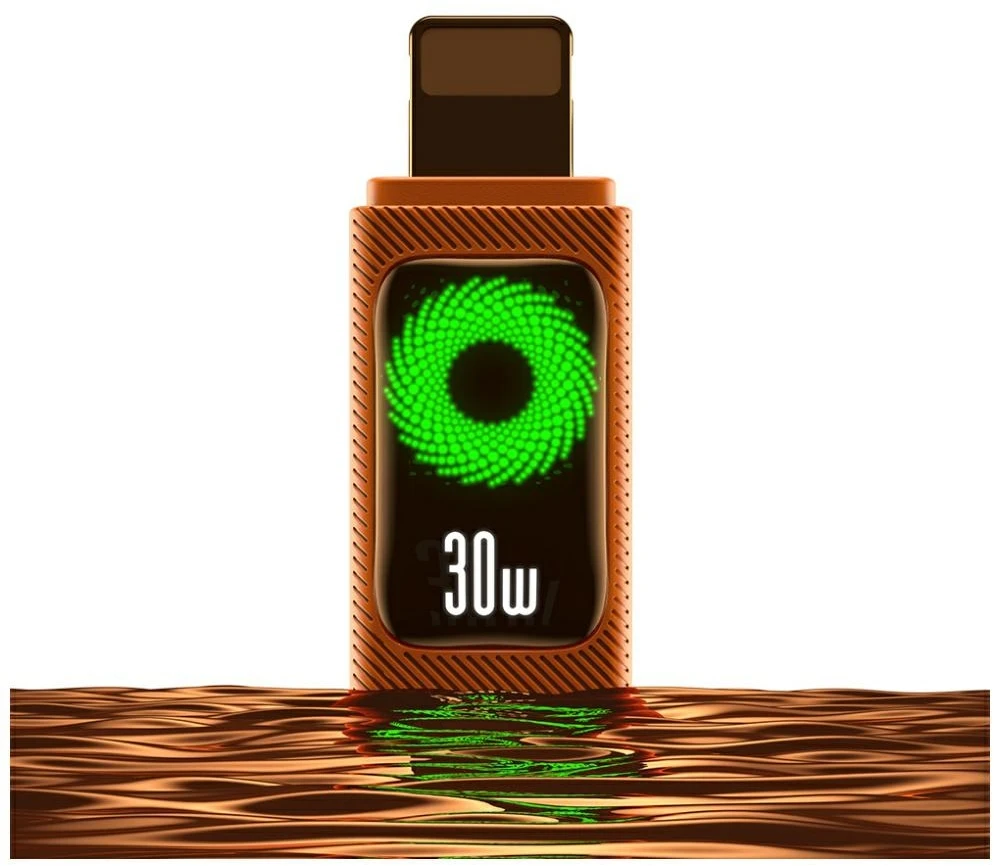 Kabelis USAMS SJ774 PD 30W USB-C/Lightning 1.2m oranžinis