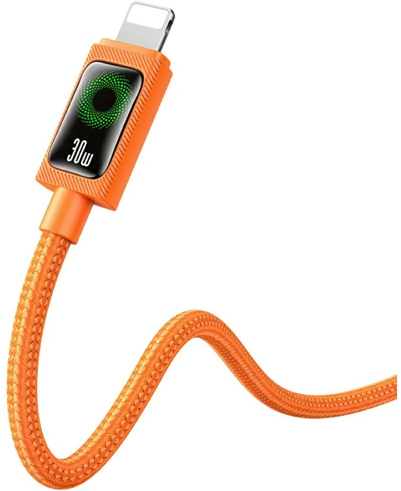 Kabelis USAMS SJ774 PD 30W USB-C/Lightning 1.2m oranžinis