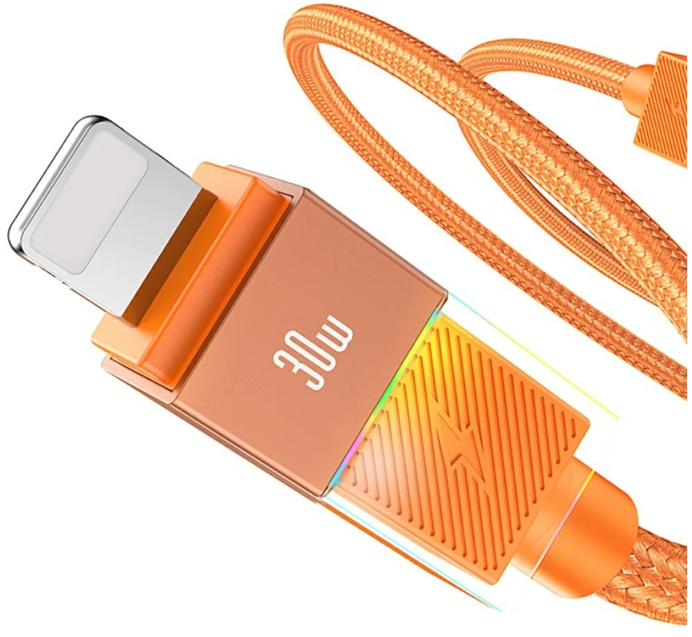 Kabelis USAMS SJ776 PD 30W USB-C/Lightning 1.2m, tamsintuvas