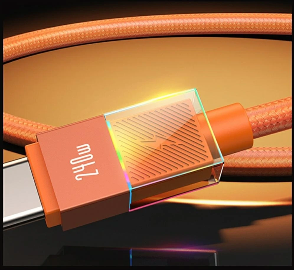 Kabelis USAMS SJ777 PD 240W USB-C/USB-C 1.2m, tamsinimui