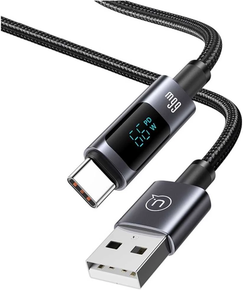 Kabelis USAMS Sufeng Series US-SJ673 66W 6A Greito įkrovimo USB-C į USB-A 1.2m tamsinti