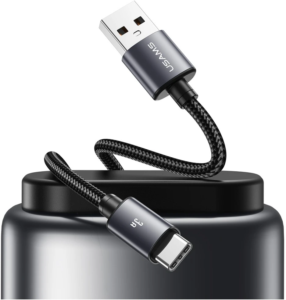 Kabelis USAMS U91 18W USB-C skirtas USB-A 1m tarnish