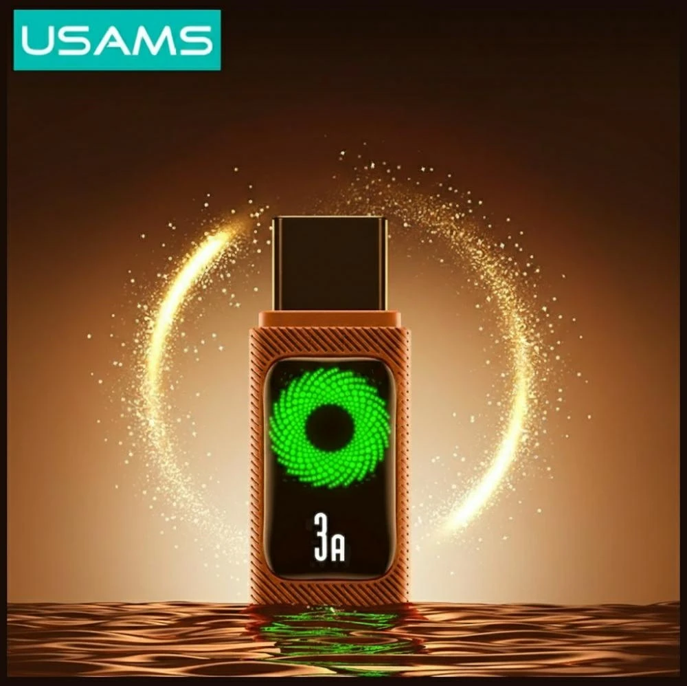 Kabelis USAMS U92 18W USB-C į USB-A 1.2m oranžinės spalvos