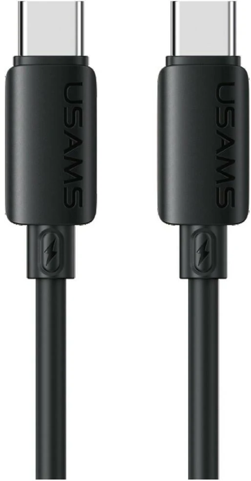Kabelis USAMS U98 30W 3A Silicone Fast Charging USB-C į Lightning juodos spalvos