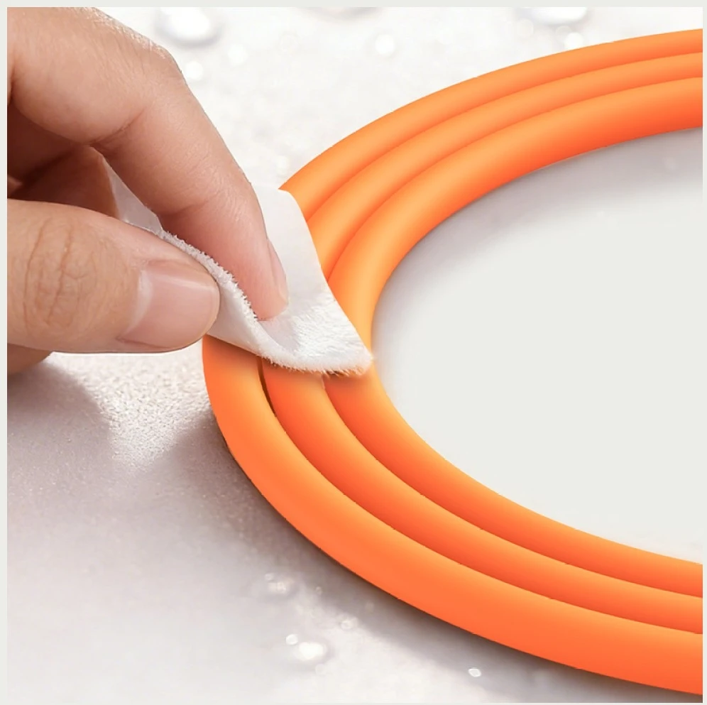 Kabelis USAMS U98 60W 3A Silicone Fast Charging USB-C į USB-C juodos spalvos