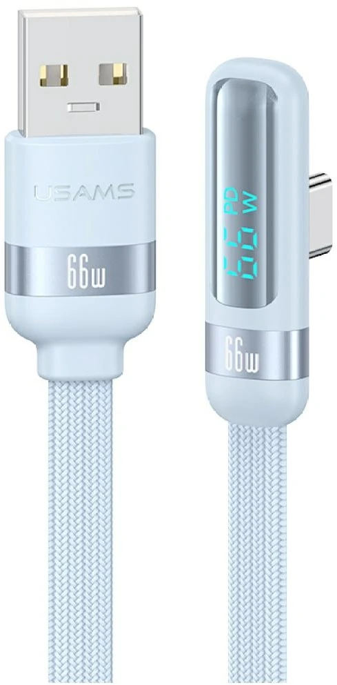 Kabelis USAMS US-SJ651 USB-A/USB-C mėlynas