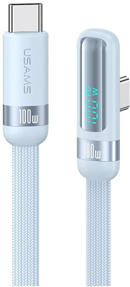 Kabelis USAMS US-SJ653 PD 100W USB-C/USB-C mėlynas