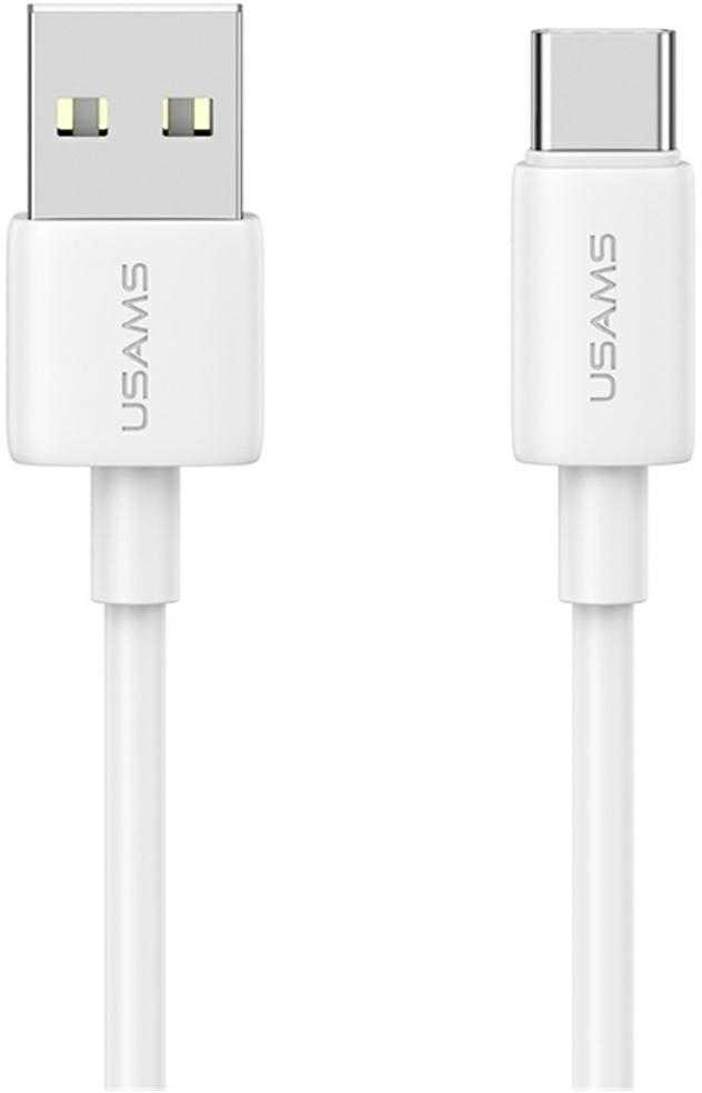 Kabelis USAMS YD Series SJ708 18W 3A USB-A į USB-C 1m baltos spalvos