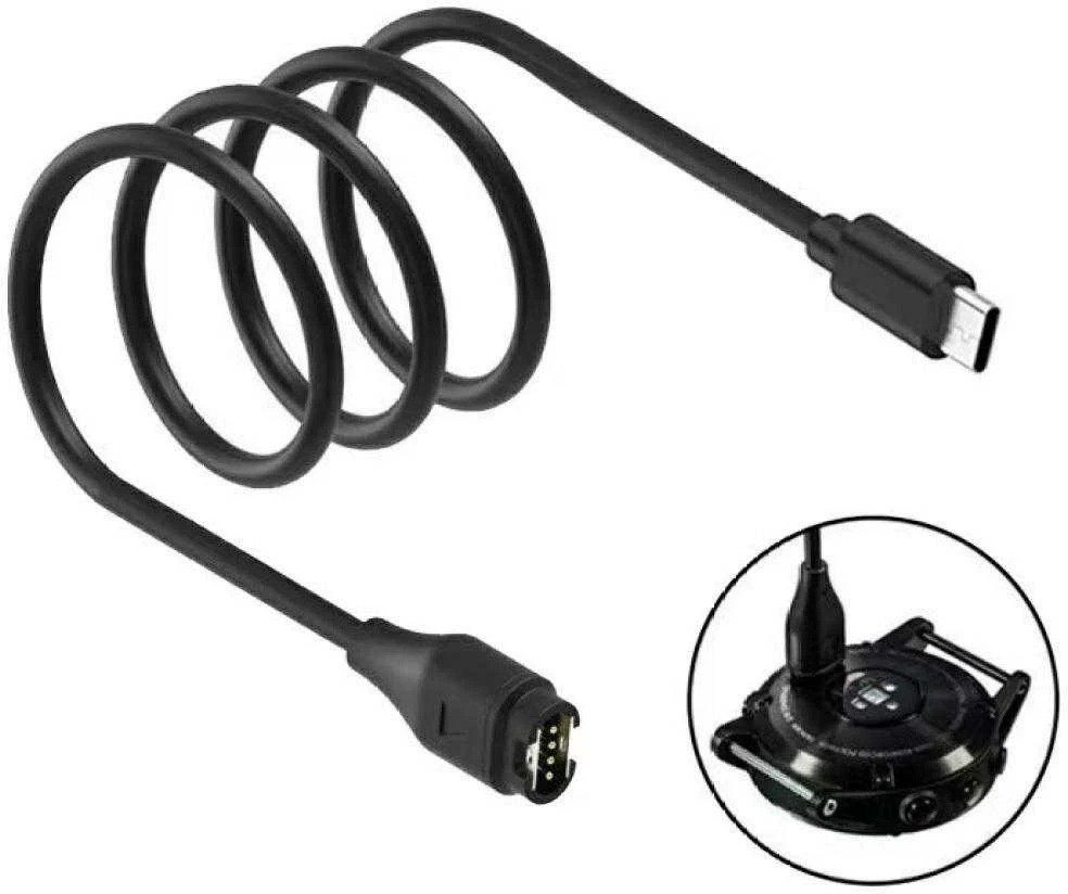 Kabelis USB-C Beline laikrodžio įkrovimui Garmin 1m juodos spalvos