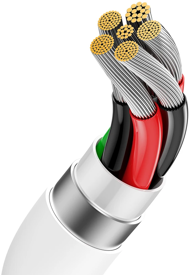 USB laidas per USB-C Baseus Superior 100W 2m (baltas)