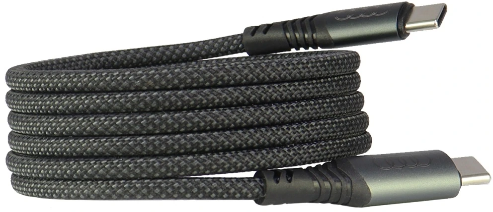 USB-C / USB-C Audi 2.0 Cable 20V 3A 60W - Juodas