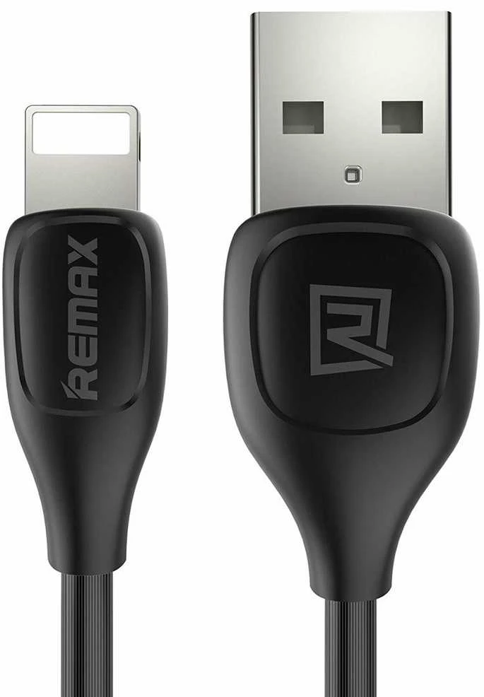 USB laidas Lightning Remax Lesu Pro, 2.1A, 1m (juodas)