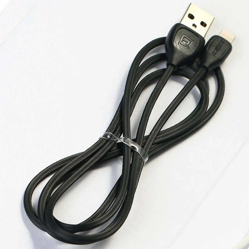 USB laidas Lightning Remax Lesu Pro, 2.1A, 1m (juodas)