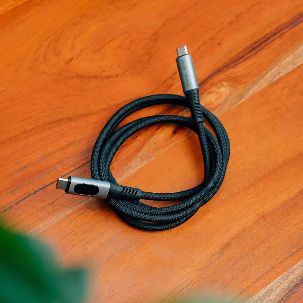 Kabelis Verbatim Sync & Charge USB-C į USB-C 40Gb/s 240W display 120cm juodos spalvos 31849