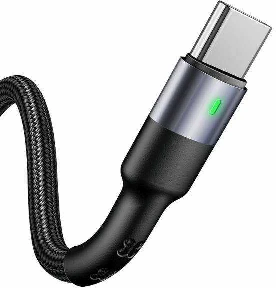 Kabelis 3A 1m USB – USB-C Usams U26 Fast Charging SJ313TC01 (US-SJ313) Juodos spalvos