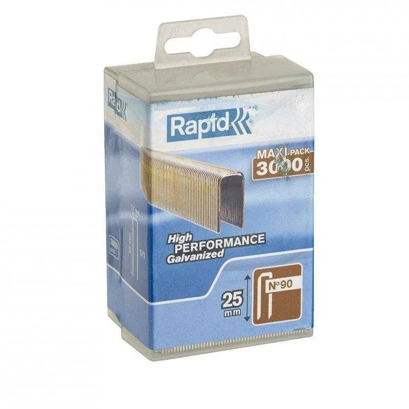 90/25mm 3M Kabės Rapid PP Box Tinka Rapid Airtac PBS 151 3000 vnt
