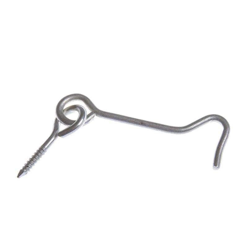 Kabliukas Domax 8872 K-80 201, sidabro, 80 mm x 17 mm