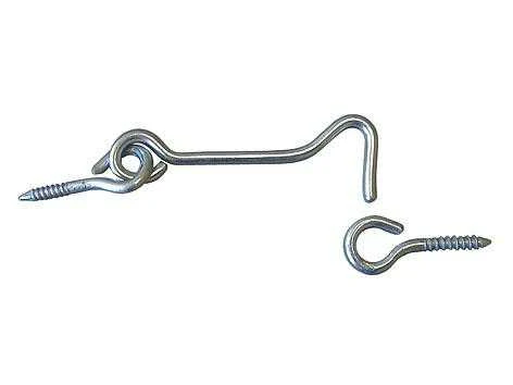 Kabliukas Domax 8872 K-80 201, sidabro, 80 mm x 17 mm