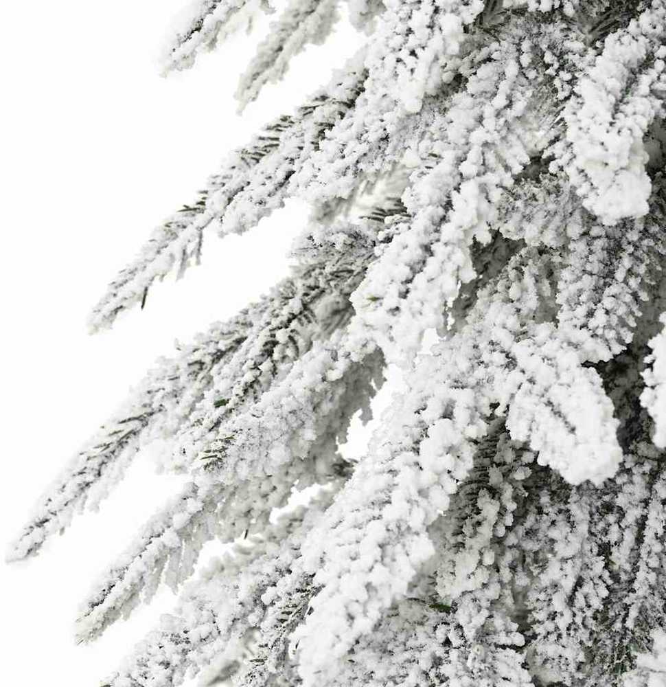 Kalėdų eglutė su 150 LED s stovu Balta 120 cm PE ir Plienas