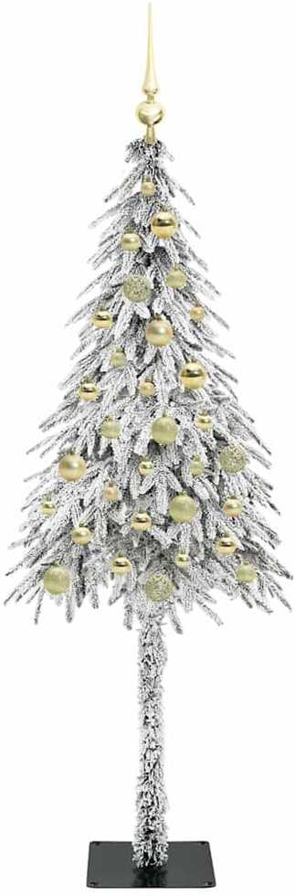 Kalėdų eglutė su 150 LED s stovu Balta 150 cm PE ir Plienas
