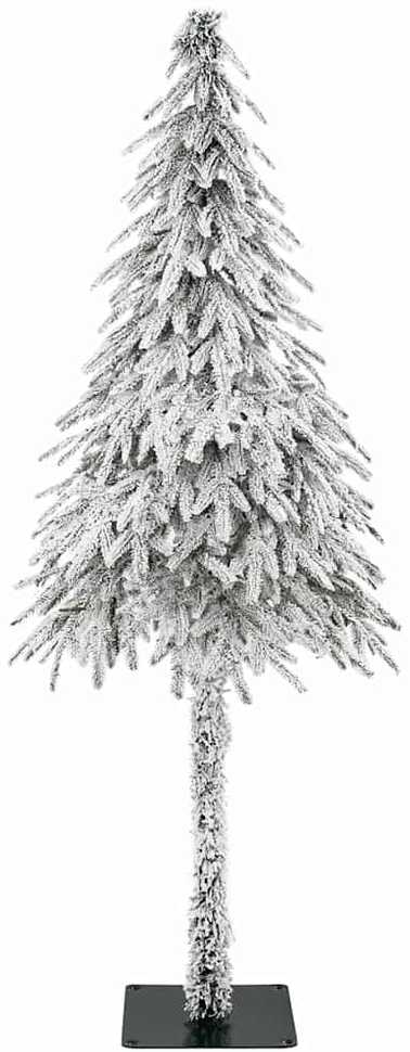 Kalėdų eglutė su 150 LED s stovu Balta 150 cm PE ir Plienas