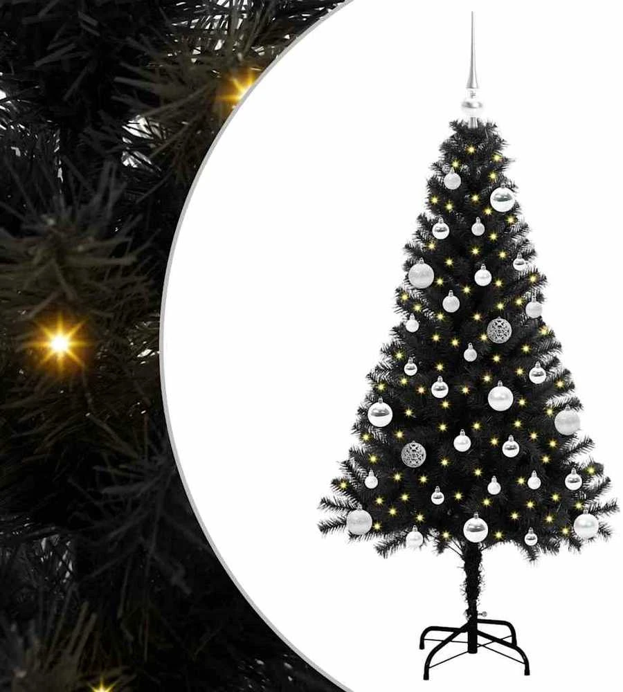 Kalėdų eglutė Juoda 150 cm PVC
