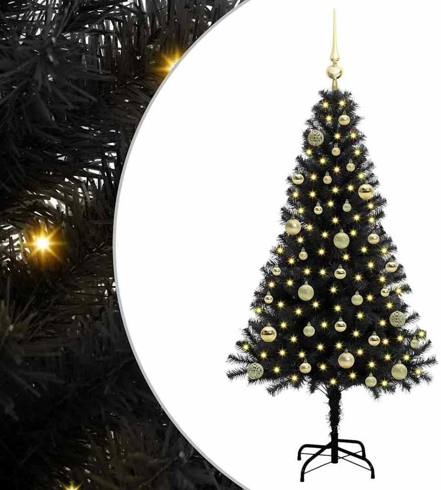 Kalėdų eglutė Juoda 150 cm PVC