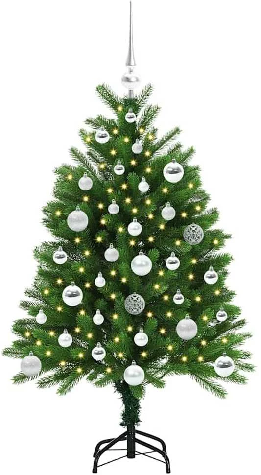 Kalėdų eglutė su 150 LED s stovu Žalia 120 cm PE