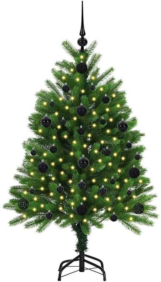Kalėdų eglutė su 150 LED s stovu Žalia 120 cm PE