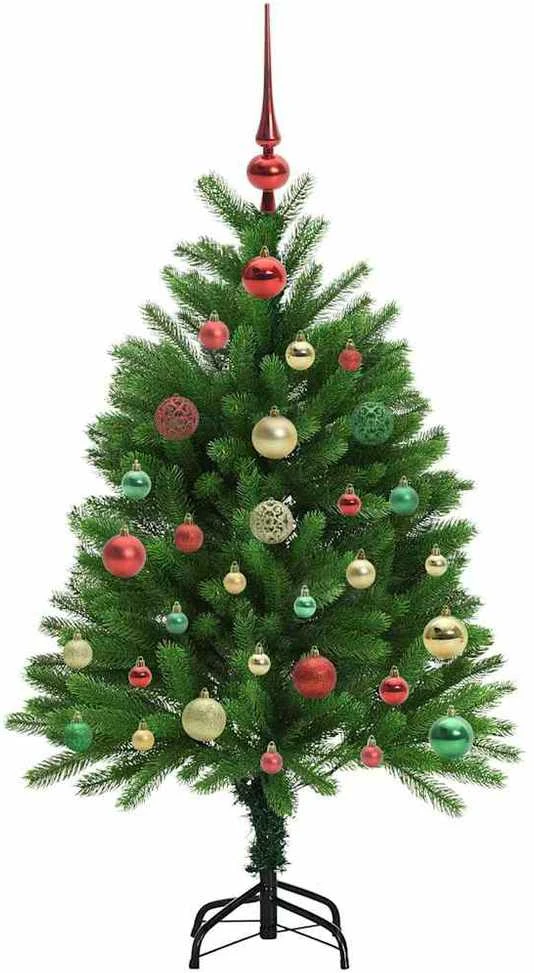 Kalėdų eglutė su 150 LED s stovu Žalia 120 cm PE