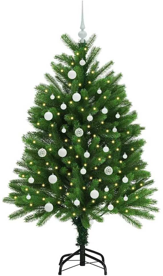 Kalėdų eglutė su 150 LED s stovu Žalia 120 cm PE