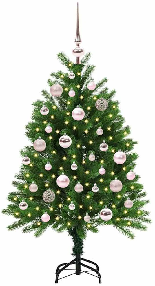 Kalėdų eglutė su 150 LED s stovu Žalia 120 cm PE