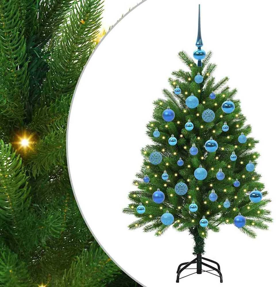 Kalėdų eglutė su 150 LED s stovu Žalia 120 cm PE