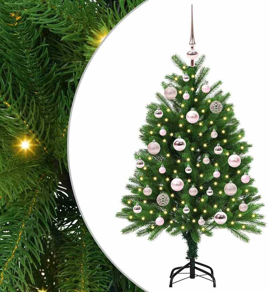 Kalėdų eglutė su 150 LED s stovu Žalia 120 cm PE