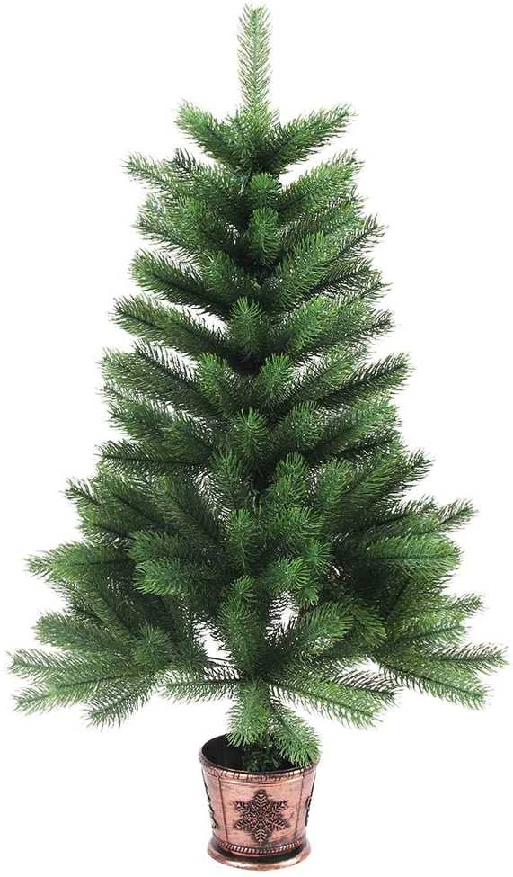 Kalėdų eglutė su 150 LED s stovu Žalia 65 cm PE