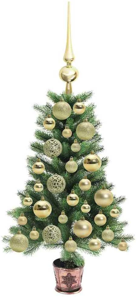 Kalėdų eglutė su 150 LED s stovu Žalia 65 cm PE