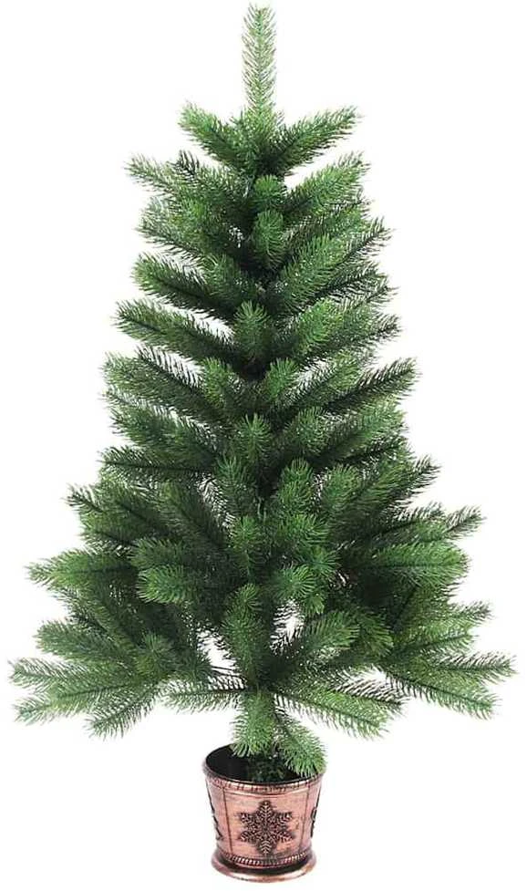 Kalėdų eglutė su 150 LED s stovu Žalia 90 cm PE