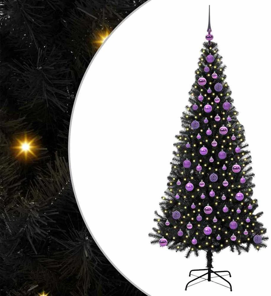 Kalėdų eglutė Juoda 180 cm PVC