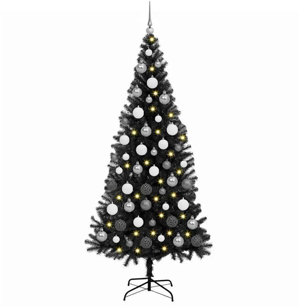 Kalėdų eglutė Juoda 180 cm PVC