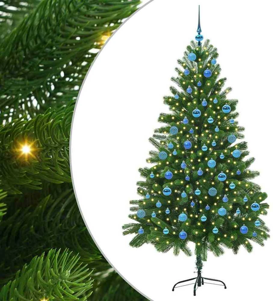 Kalėdų eglutė su 300 LED s stovu Žalia 180 cm PE
